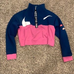 Nike pro half zip 💗